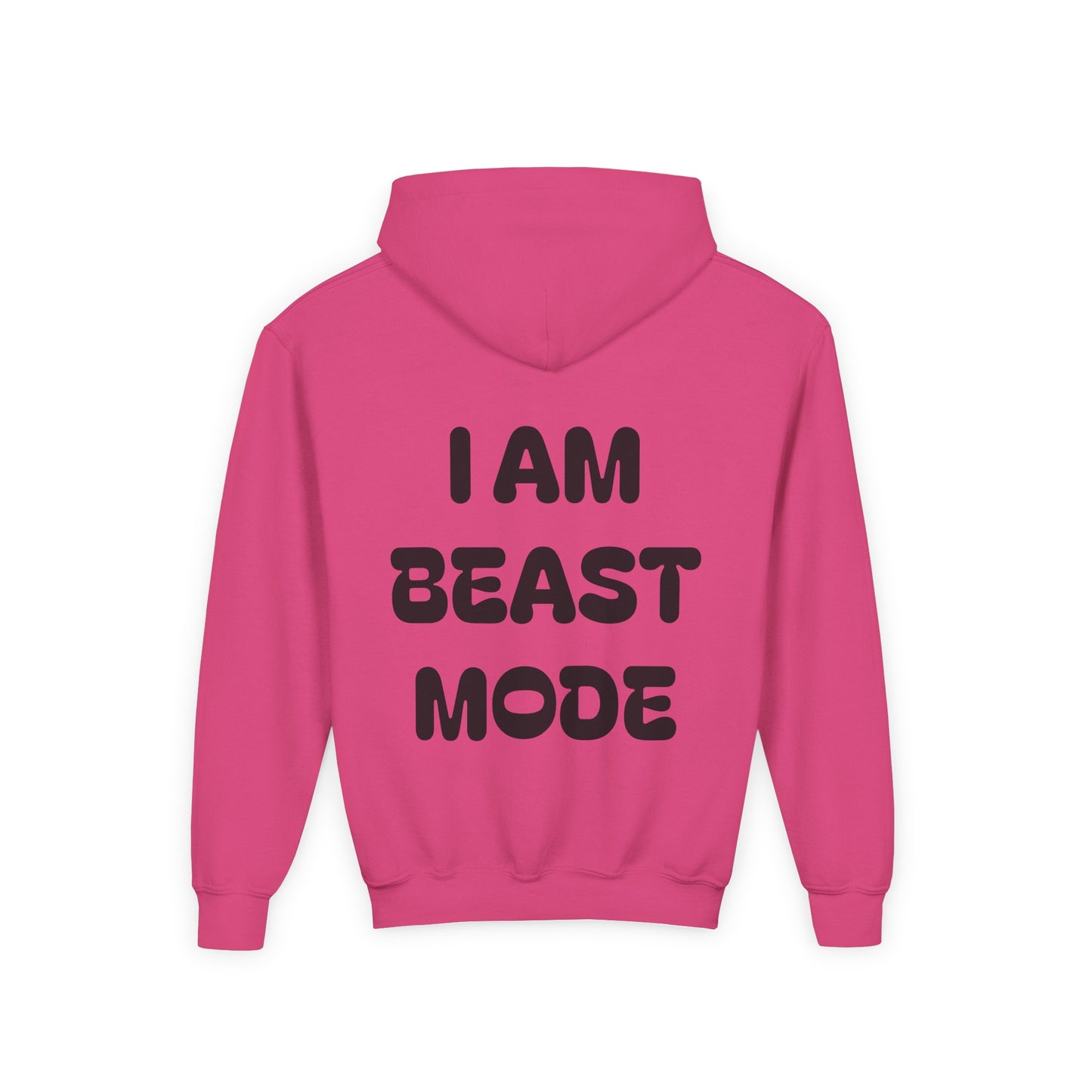 Youth Hoodie — “I Am Beast Mode” Bdominant Fitness Pullover